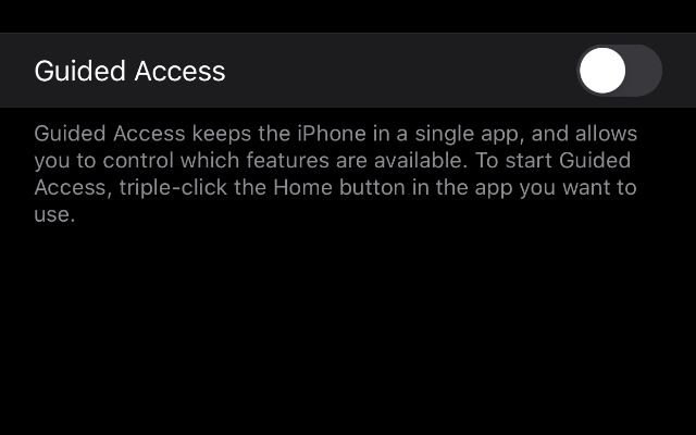 Just The Tip: How To Turn On Guided Access