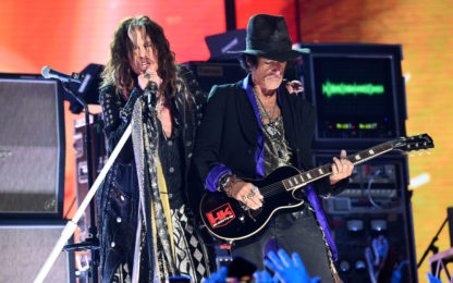 LOS ANGELJoe Perry and Steven Tyler of Aerosmith perform during the 62nd Annual GRAMMY Awards at STAPLES Center on January 26, 2020 in Los Angeles, California.