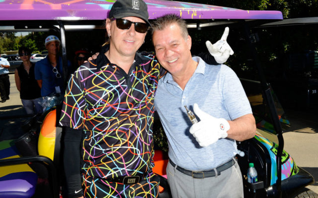 Jerry Cantrell and Eddie Van Halen attend the 10th Annual George Lopez Celebrity Golf Classic at Lakeside Country Club on May 1, 2017 in Toluca Lake, California.